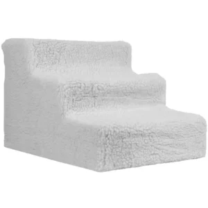 Fleece Covered Pet Stairs Pet Stp Gry 2a.webp